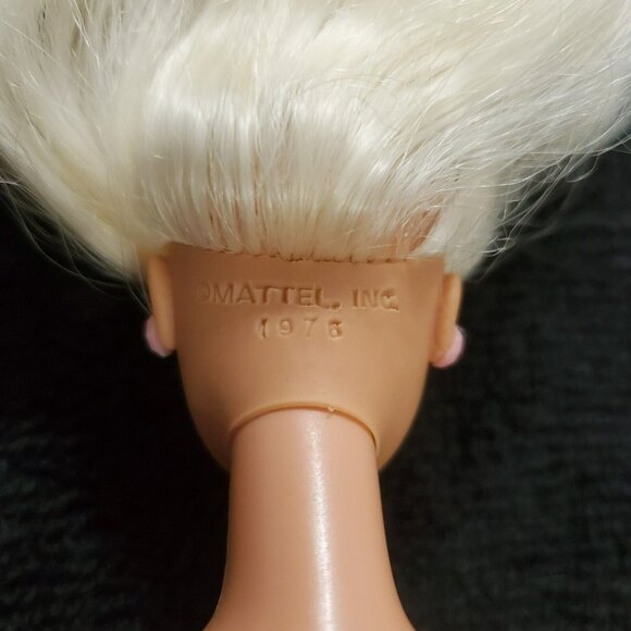 1995 Foam N Color Barbie Doll Pink Iridescent Mini Dress Long Blonde Hair VTG - Picture 15 of 16